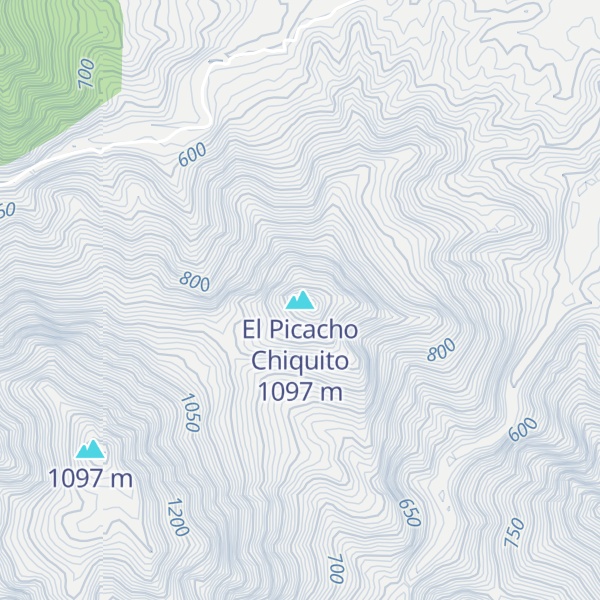 Map of El Picacho Chiquito