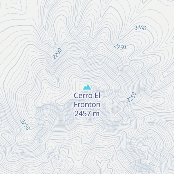 Map of Cerro El Fronton