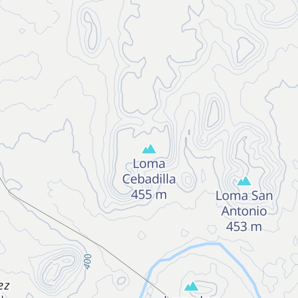 Map of Loma Cebadilla