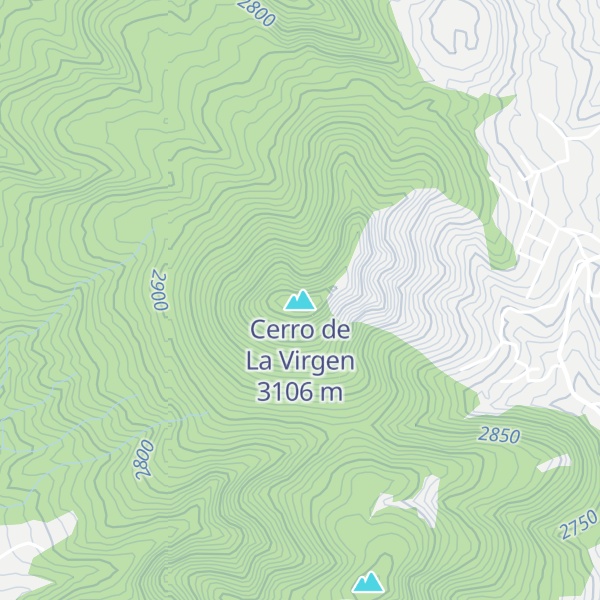 Map of Cerro de La Virgen
