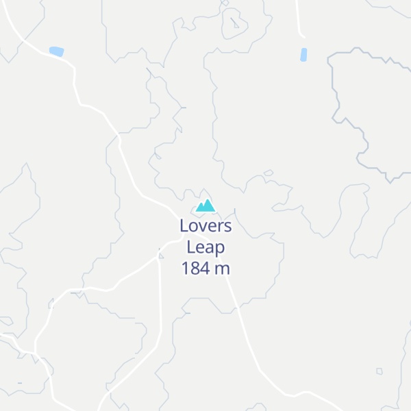 Map of Lovers Leap