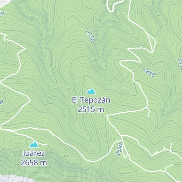 Map of El Tepozán