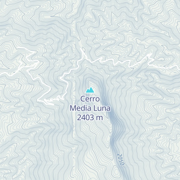 Map of Cerro Media Luna