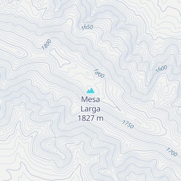 Map of Mesa Larga