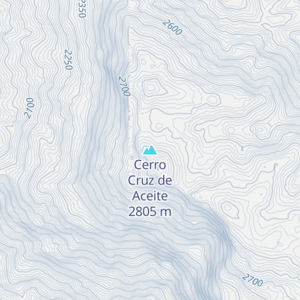 Map of Cerro Cruz de Aceite