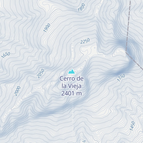 Map of Cerro de la Vieja
