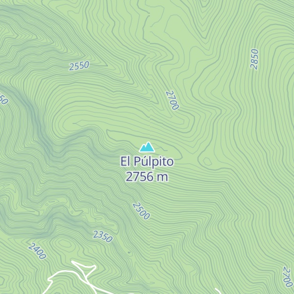 Map of El Púlpito