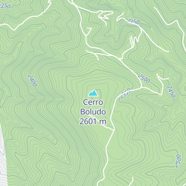 Map of Cerro Boludo