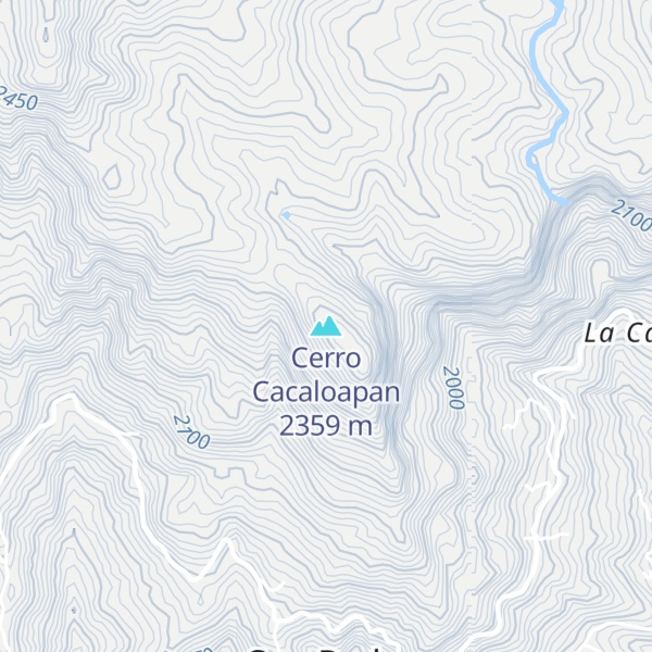 Map of Cerro Cacaloapan