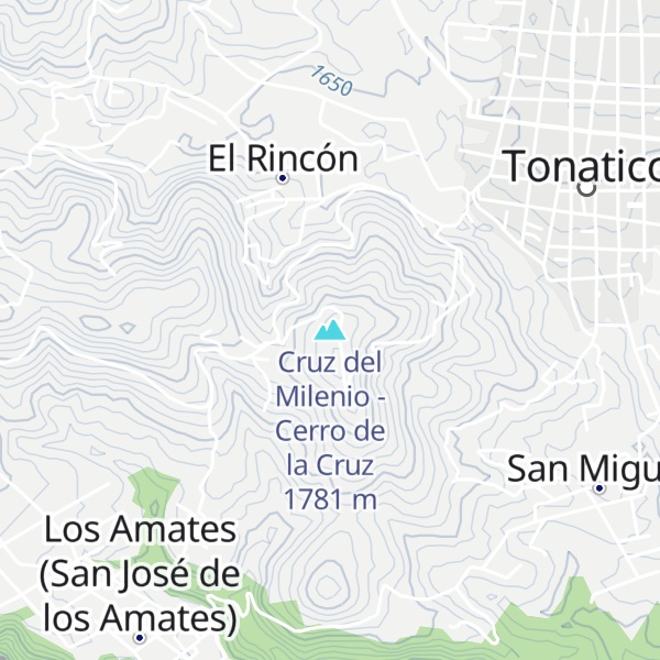 Map of Cruz del Milenio - Cerro de la Cruz