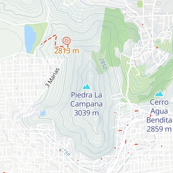 Map of Piedra La Campana
