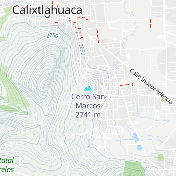 Map of Cerro San Marcos