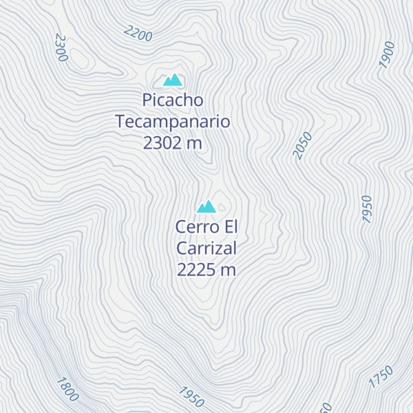 Map of Cerro El Carrizal