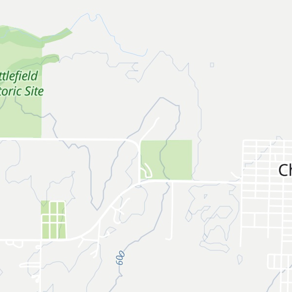 Map of Washita Battlefield Visitor Center