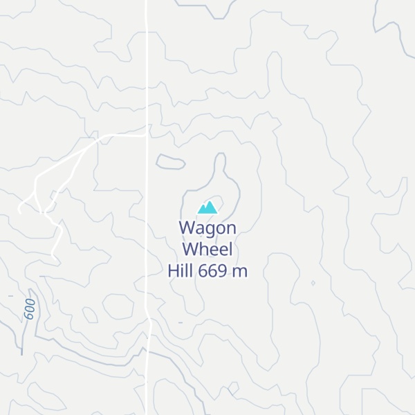Map of Wagon Wheel Hill