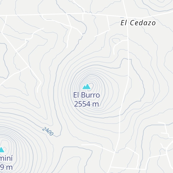 Map of El Burro