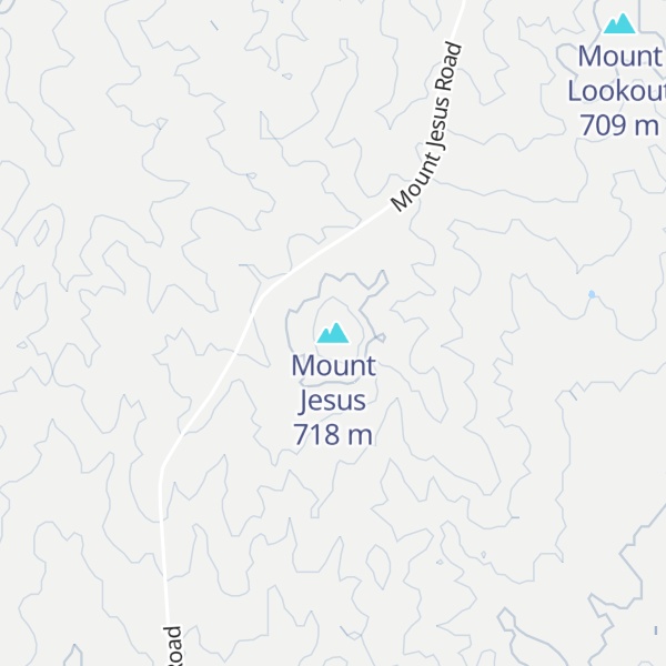 Map of Mount Jesus