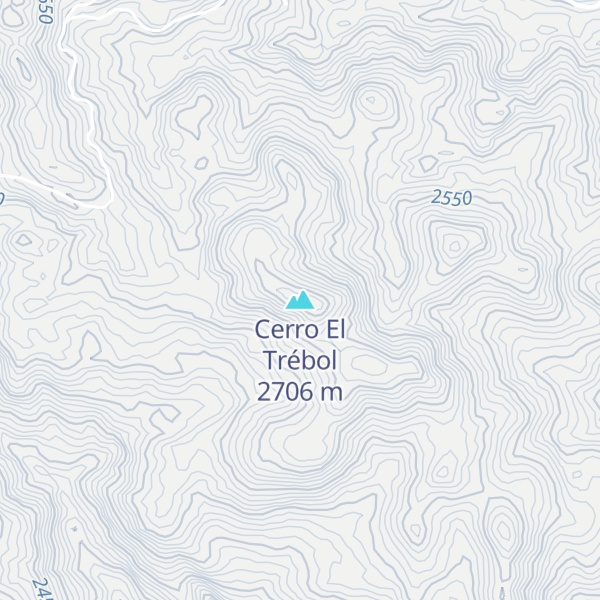 Map of Cerro El Trébol