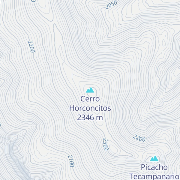 Map of Cerro Horconcitos