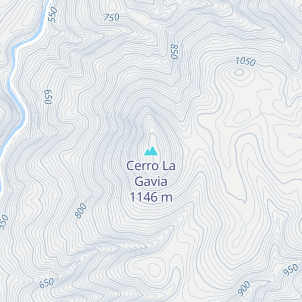 Map of Cerro La Gavia
