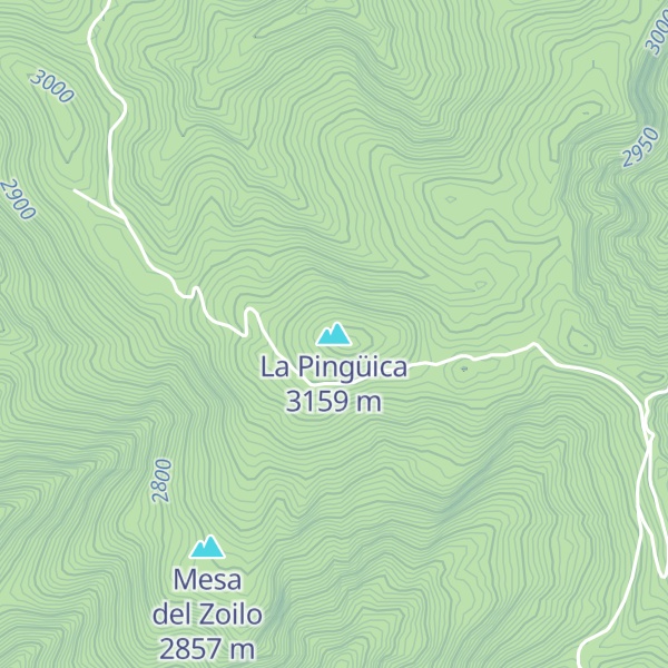 Map of La Pingüica