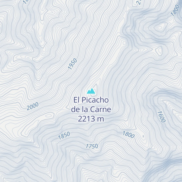 Map of El Picacho de la Carne