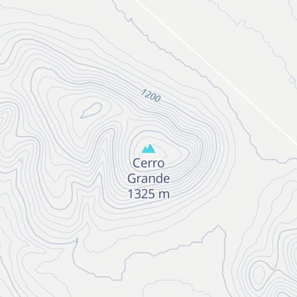 Map of Cerro Grande