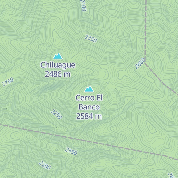 Map of Cerro El Banco