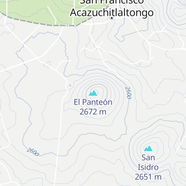 Map of El Panteón