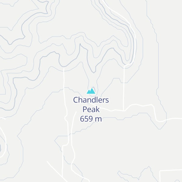 Map of Chandlers Peak
