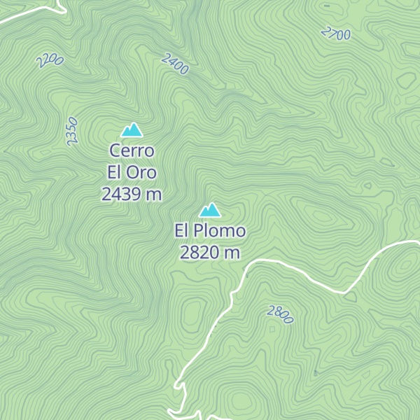 Map of El Plomo