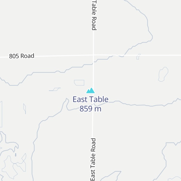 Map of East Table