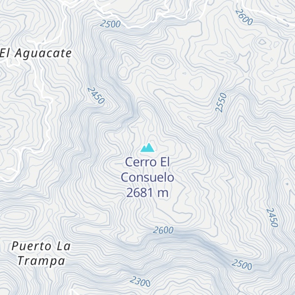 Map of Cerro El Consuelo