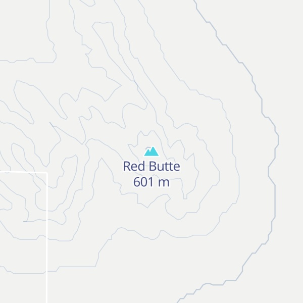 Map of Red Butte