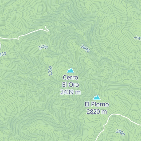 Map of Cerro El Oro