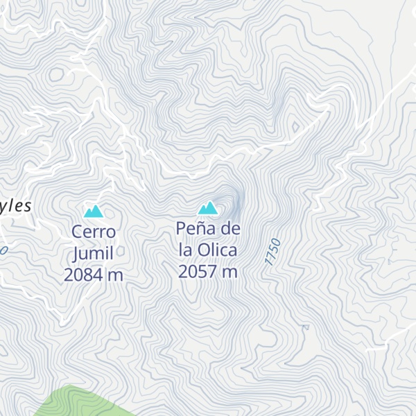 Map of Peña de la Olica