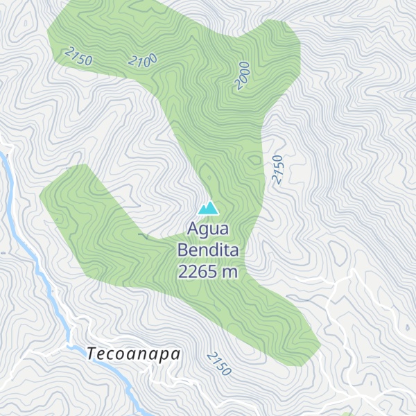 Map of Agua Bendita