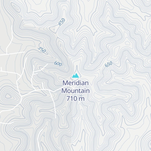 Map of Meridian Mountain