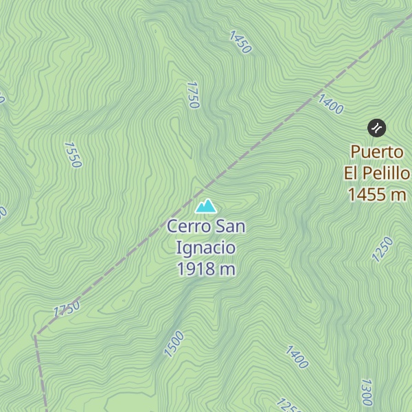 Map of Cerro San Ignacio
