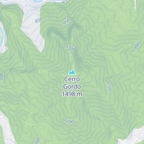 Map of Cerro Gordo