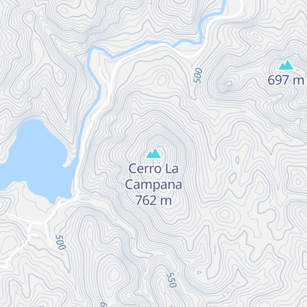 Map of Cerro La Campana