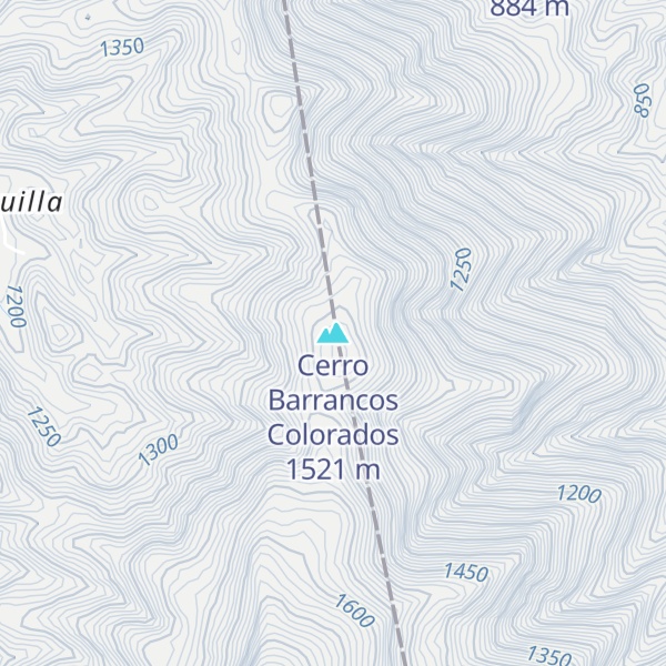 Map of Cerro Barrancos Colorados