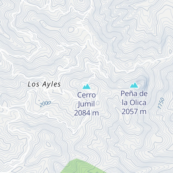 Map of Cerro Jumil