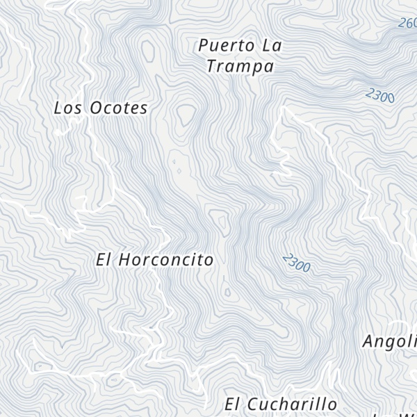 Map of Cerro Tepatule