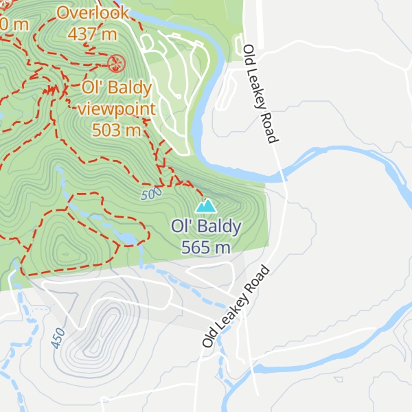 Map of Ol' Baldy