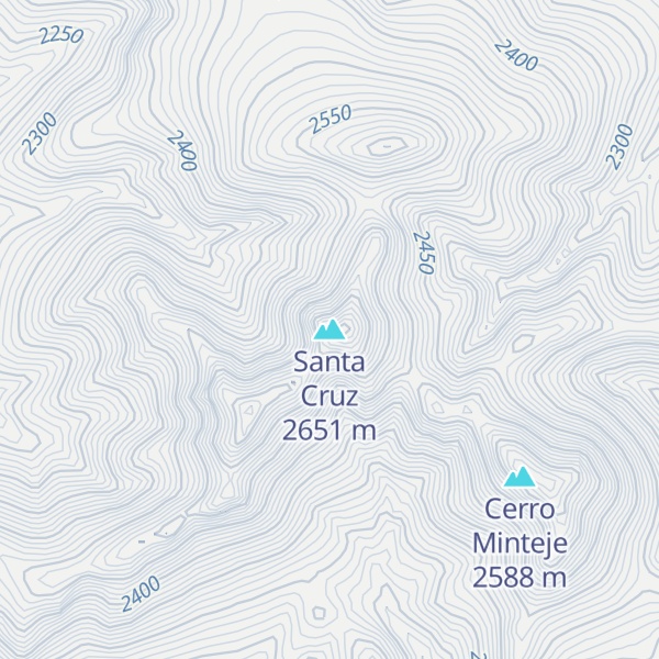 Map of Santa Cruz
