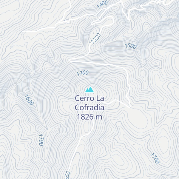 Map of Cerro La Cofradía