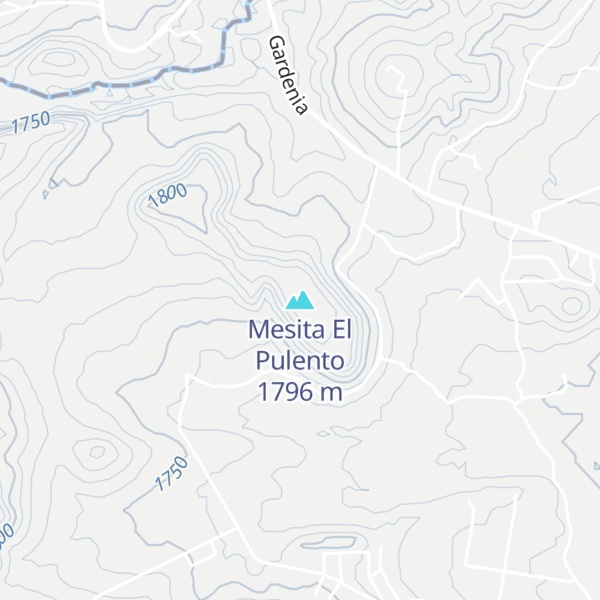 Map of Mesita El Pulento