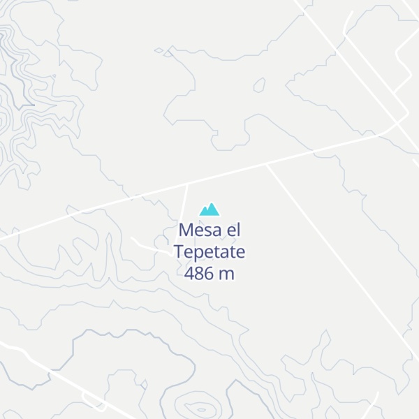 Map of Mesa el Tepetate