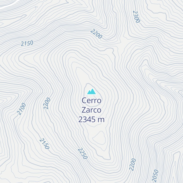 Map of Cerro Zarco